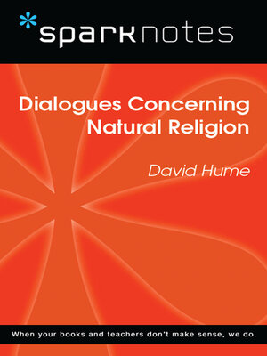 cover image of Dialogues Concerning Natural Religion (SparkNotes Philosophy Guide)